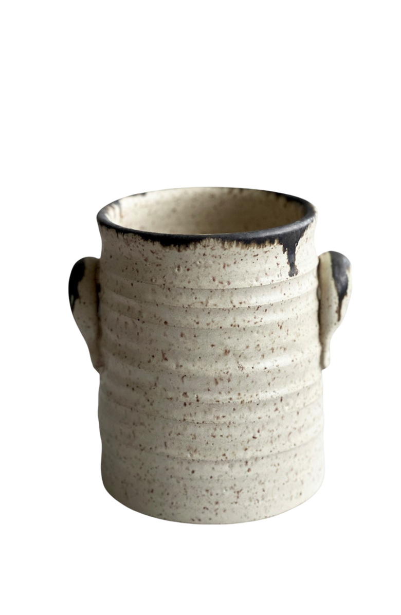 Gina de Santis Ceramics Luna Utensil Holders, Alternate, color, Sand - Small