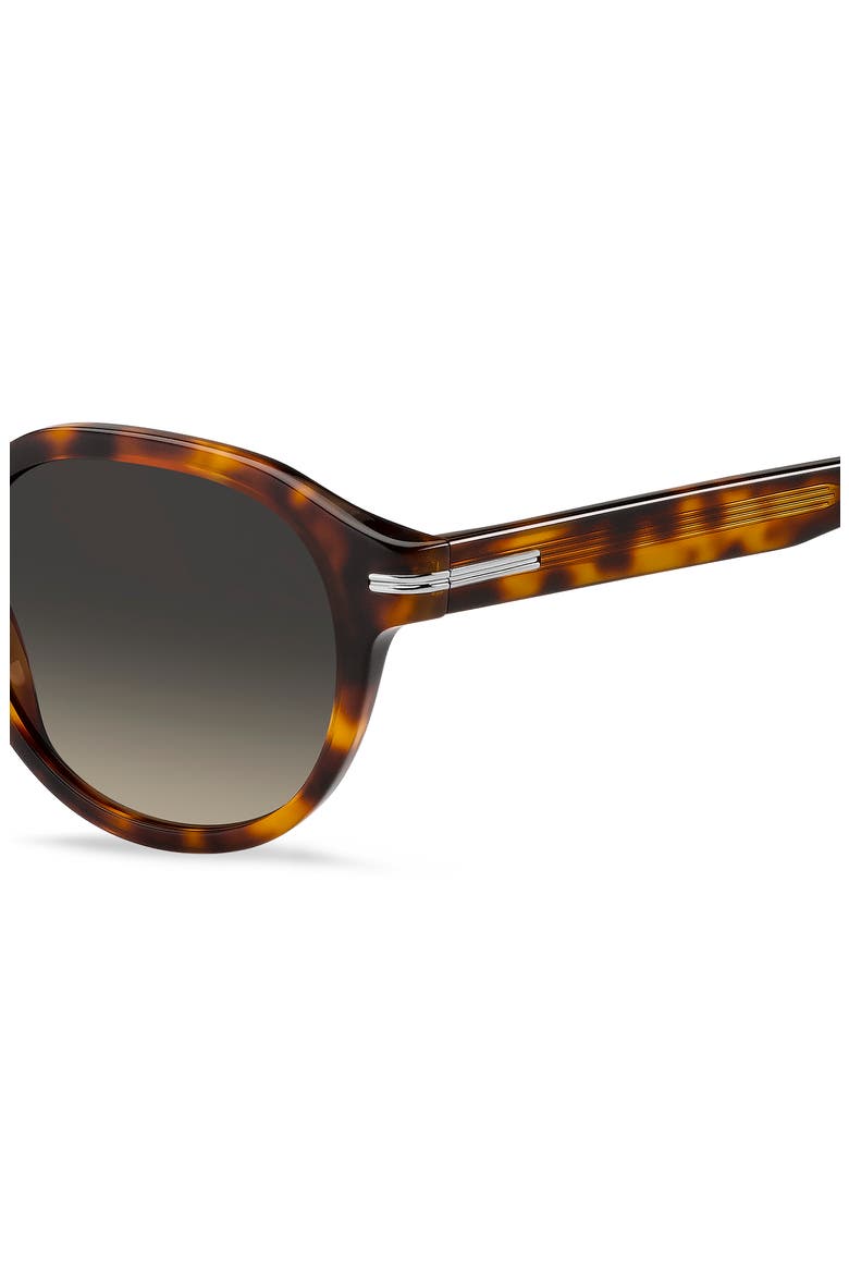 50mm Round Sunglasses, Alternate, color, BROWN HAVANA