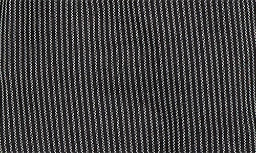 Undercover Buckled Strap Pinstripe Single Breasted Silk & Paper Blazer In Black Stripe