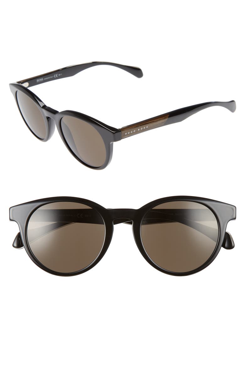50mm Sunglasses, Main, color, BLACK CRYSTAL/ BROWN GREY