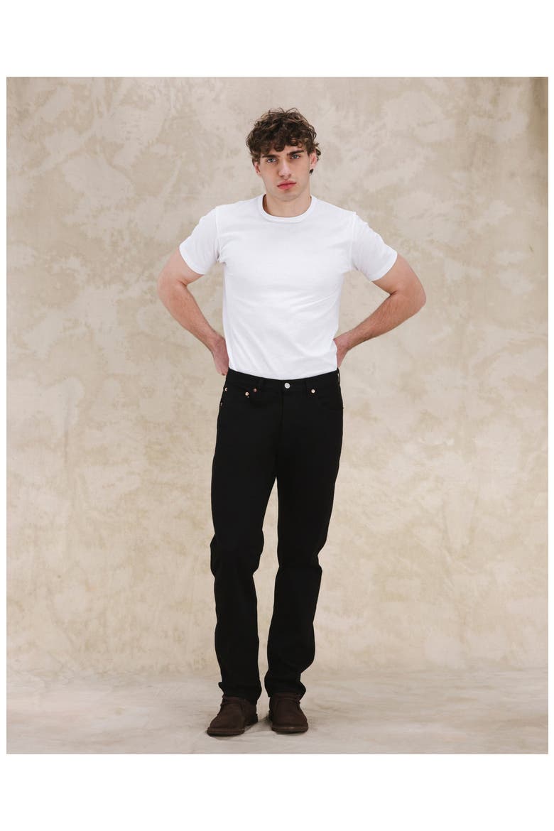 356 Jaky Japan Selvedge 5-Pocket Regular Fit Black Denim, Alternate, color, D900