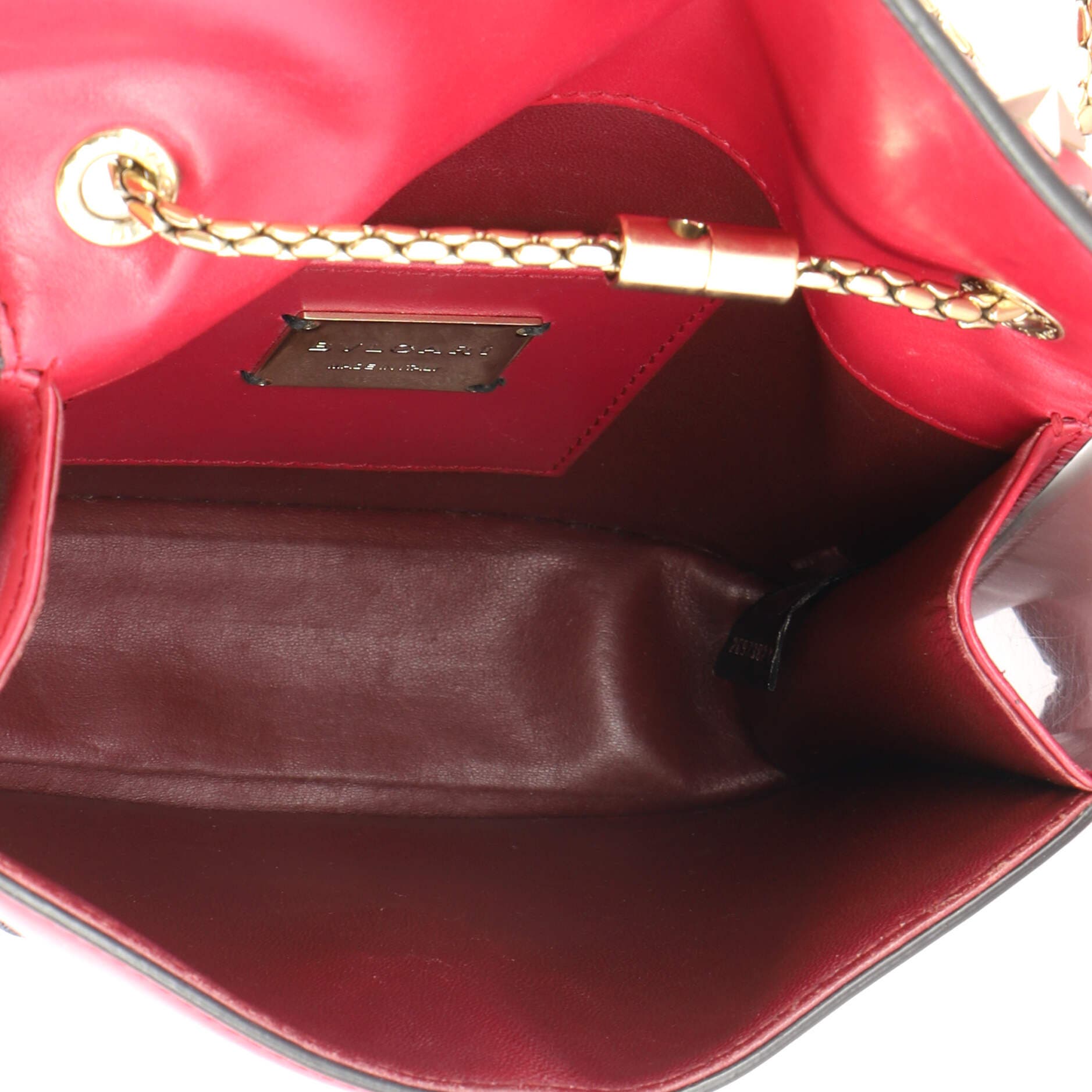 Serpenti Forever Square Shoulder Bag Laser Cut Leather Small, Alternate, color, Pink