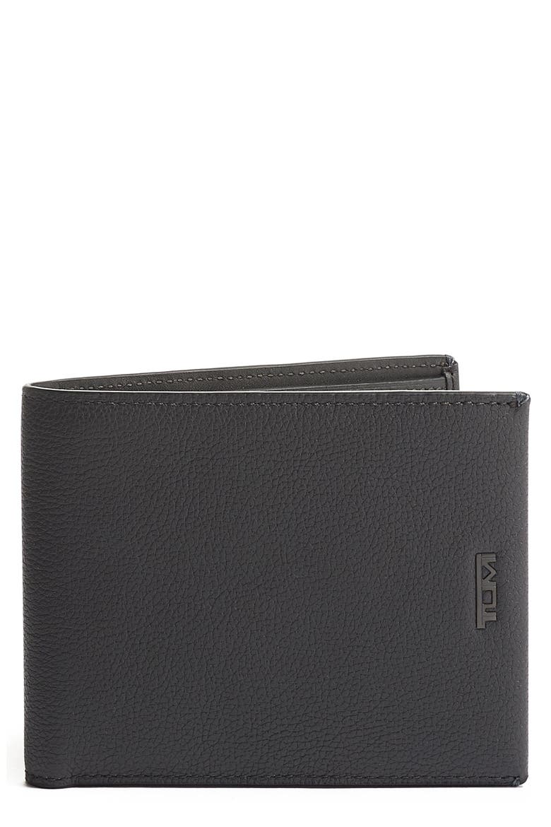 Nassau Global Leather Wallet, Main, color, GREY TEXTURE