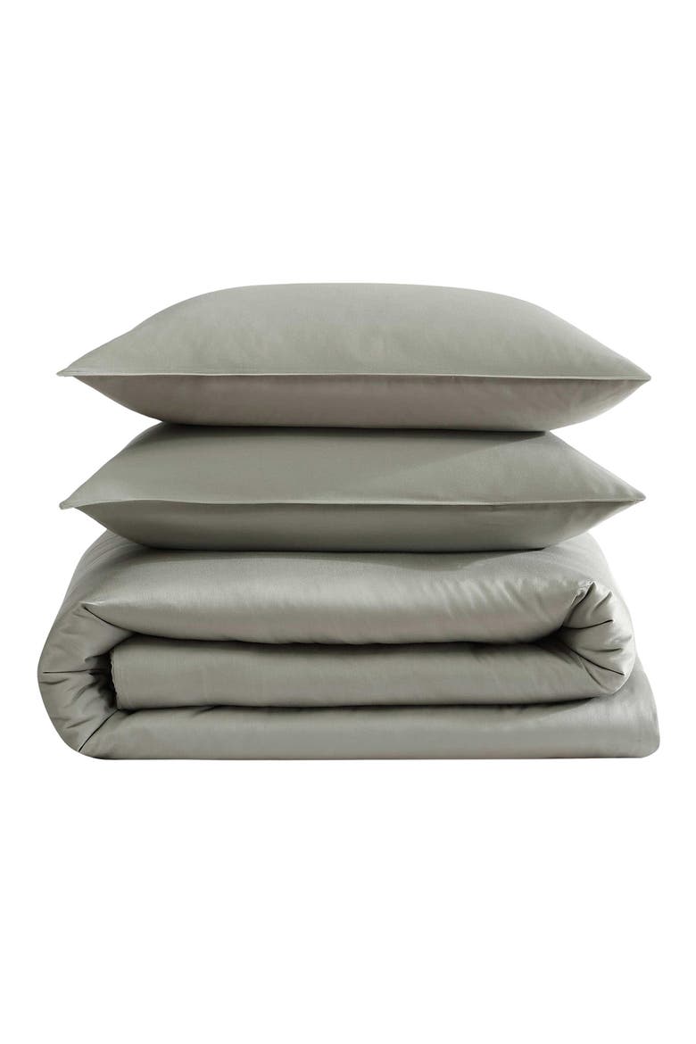 Organic Earth Duvet & Shams Set, Main, color, DUSTY OLIVE