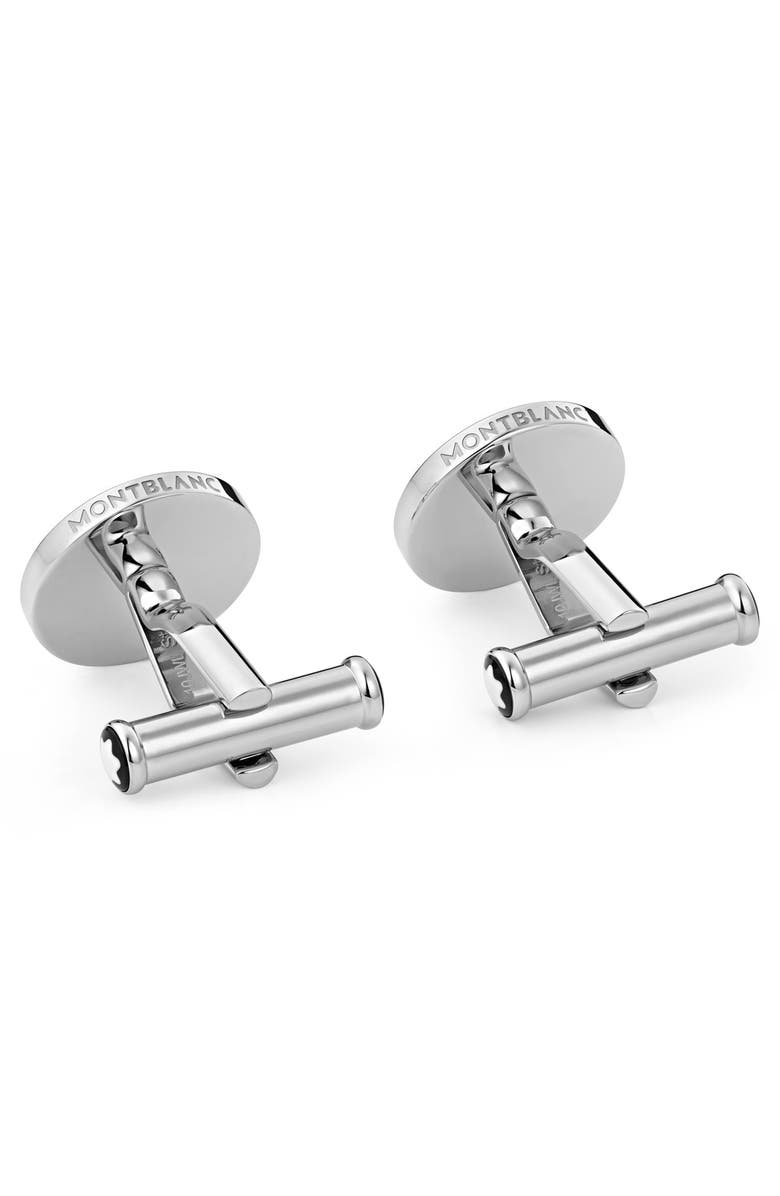 Montblanc Snowcap Stainless Steel Cuff Links, Alternate, color, Steel