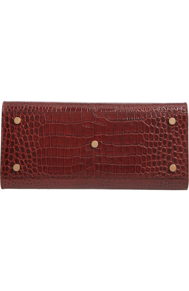 Saint Laurent Small Sac de Jour Croc Embossed Leather Tote, Alternate, color,