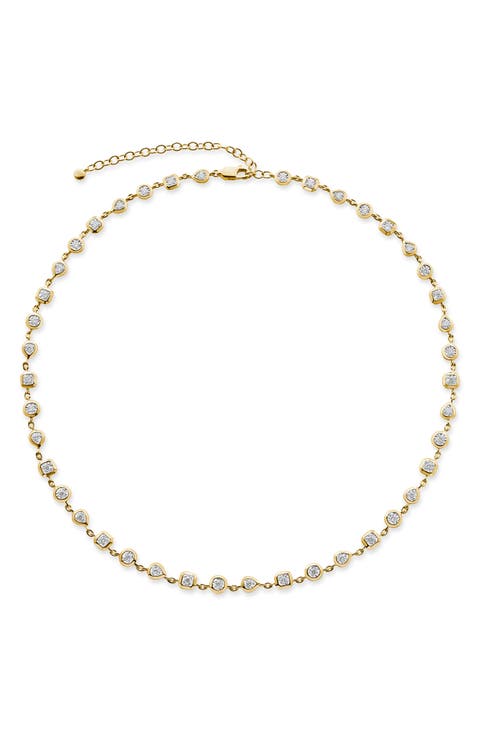 Lab Grown Diamond Bezel Necklace (Online Trunk Show)