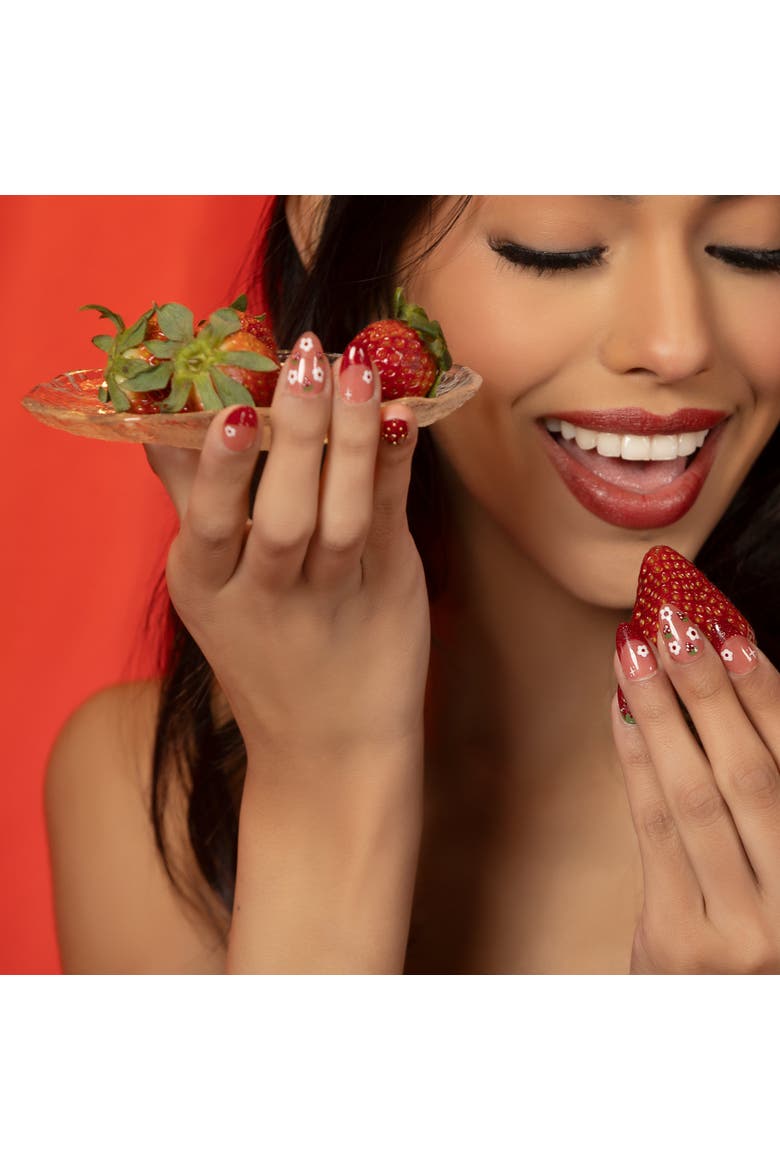 Strawberry Delight - Nail Set, Alternate, color, Red