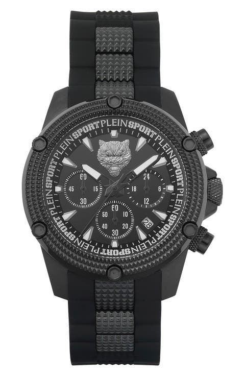 Hurricane Silicone Strap Watch, 44mm