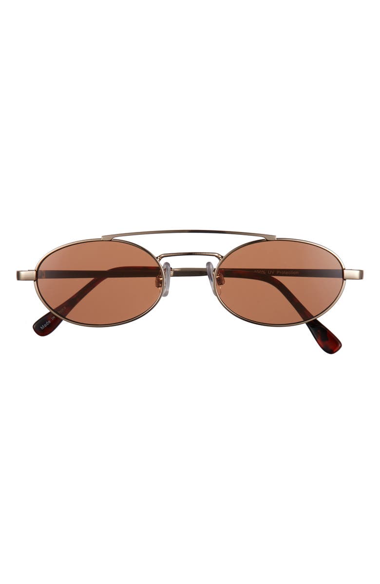 BP. Retro Oval Sunglasses, Main, color, Gold