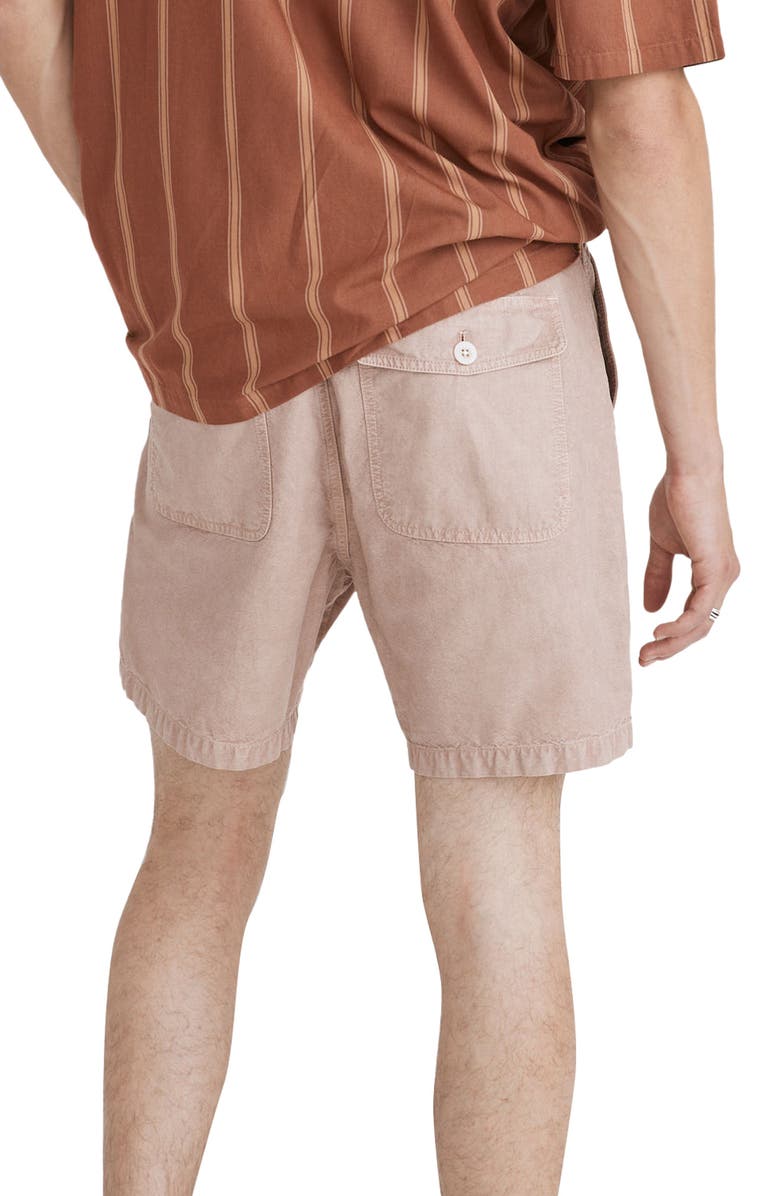 Madewell Sun Faded Chino Shorts, Alternate, color, Vintage Petal