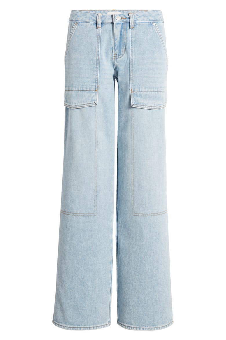 Low Rise Baggy Carpenter Jeans, Alternate, color, EBBY