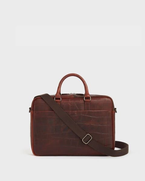 The Brixton Leather Laptop Bag