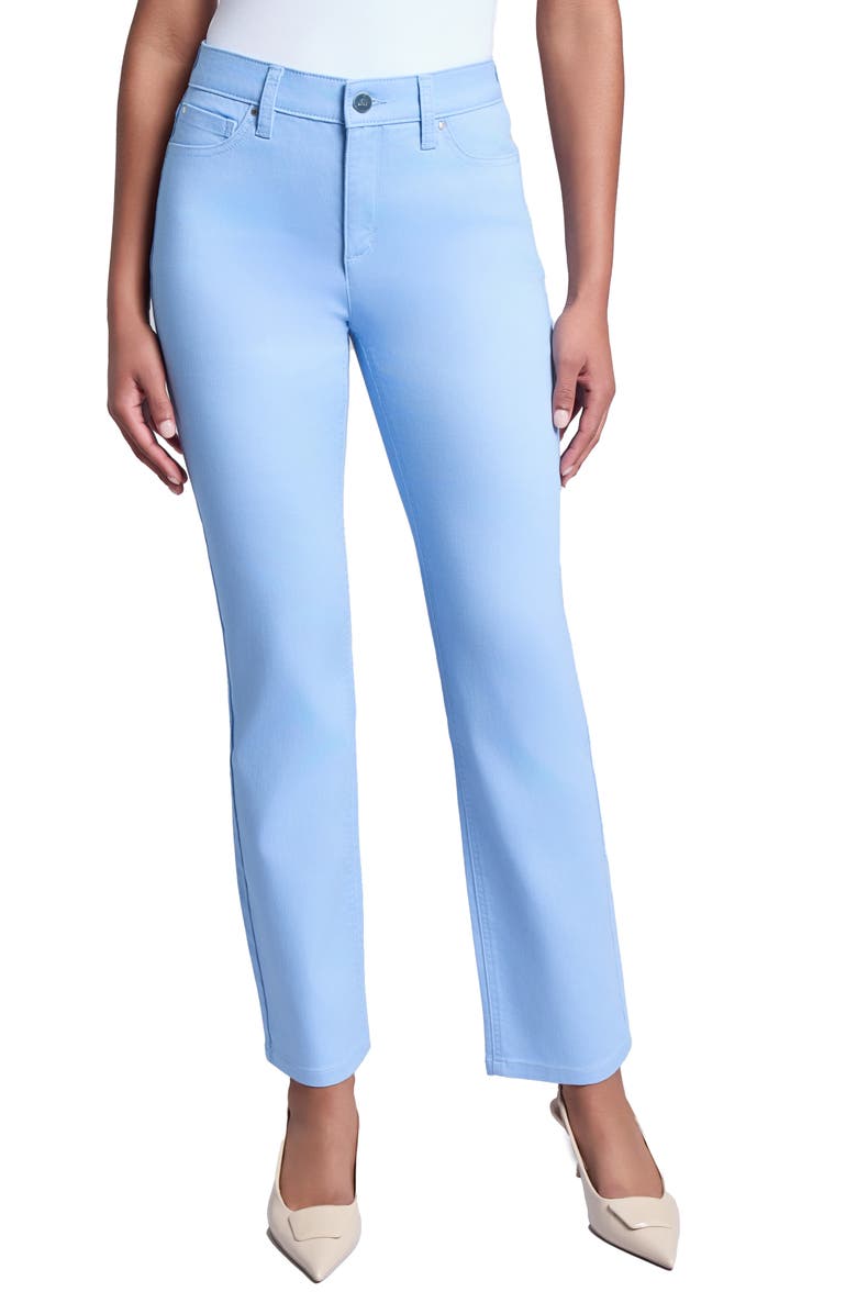 Jones New York Lexington Straight Leg Jeans, Main, color, Chintz Blue