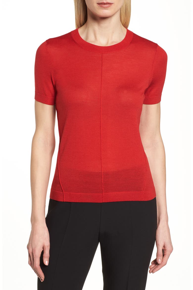 Fuyuka Wool Sweater, Main, color, CRIMSON RED