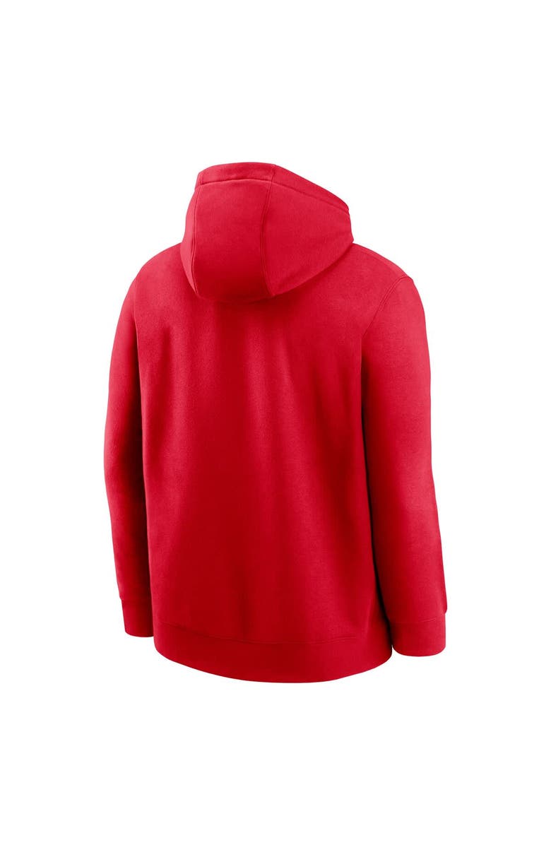 Nike Men's Nike Scarlet Ohio State Buckeyes College Football Playoff 2024 National Champions Official Logo Pullover Hoodie, Alternate, color, 