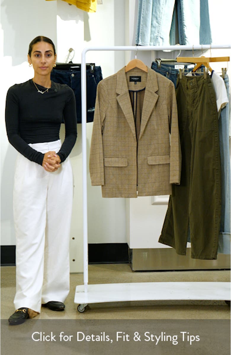 Check Open Front Boyfriend Blazer, sales video thumbnail