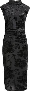 Sam Edelman Floral Devoré Sheath Dress