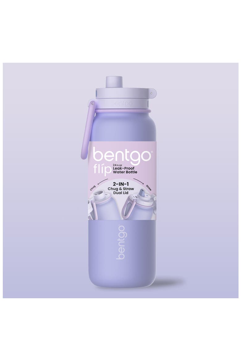 Flip 24 oz. Insulated Water Bottle, Alternate, color, LILAC CLOUD