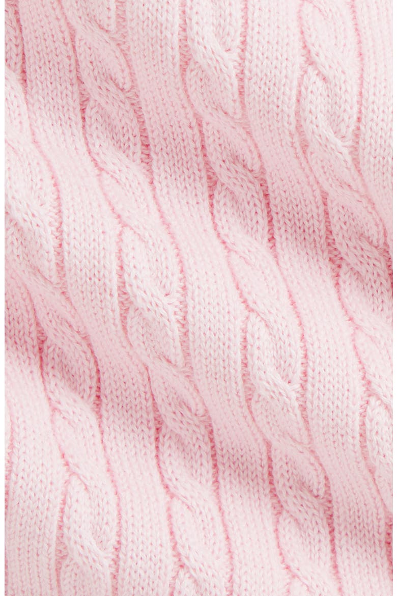 Cable Sweater Dress, Alternate, color, HINT OF PINK