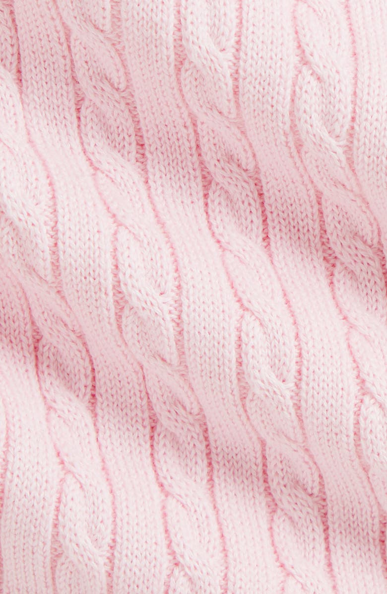 Ralph Lauren Cable Sweater Dress, Alternate, color, Hint Of Pink