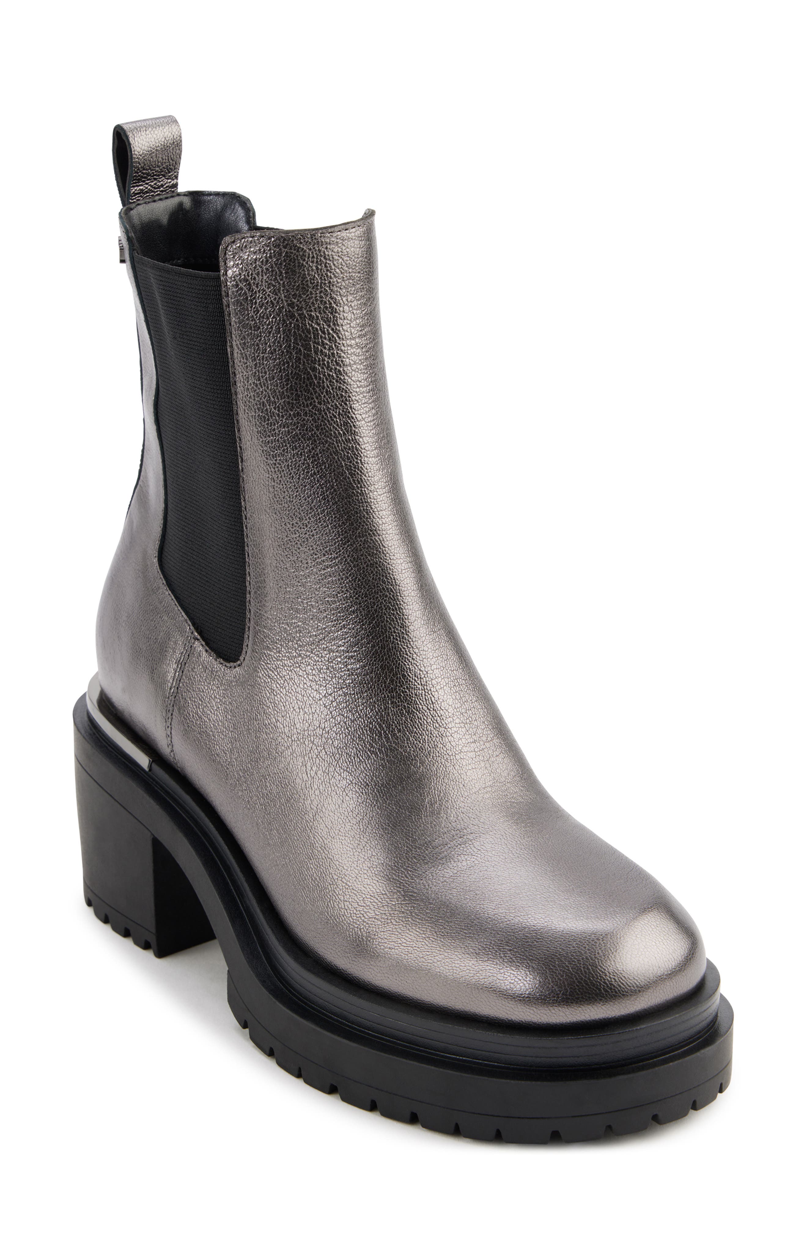 DKNY Patria Chelsea Boot, Main, color, Dk Gunmetal