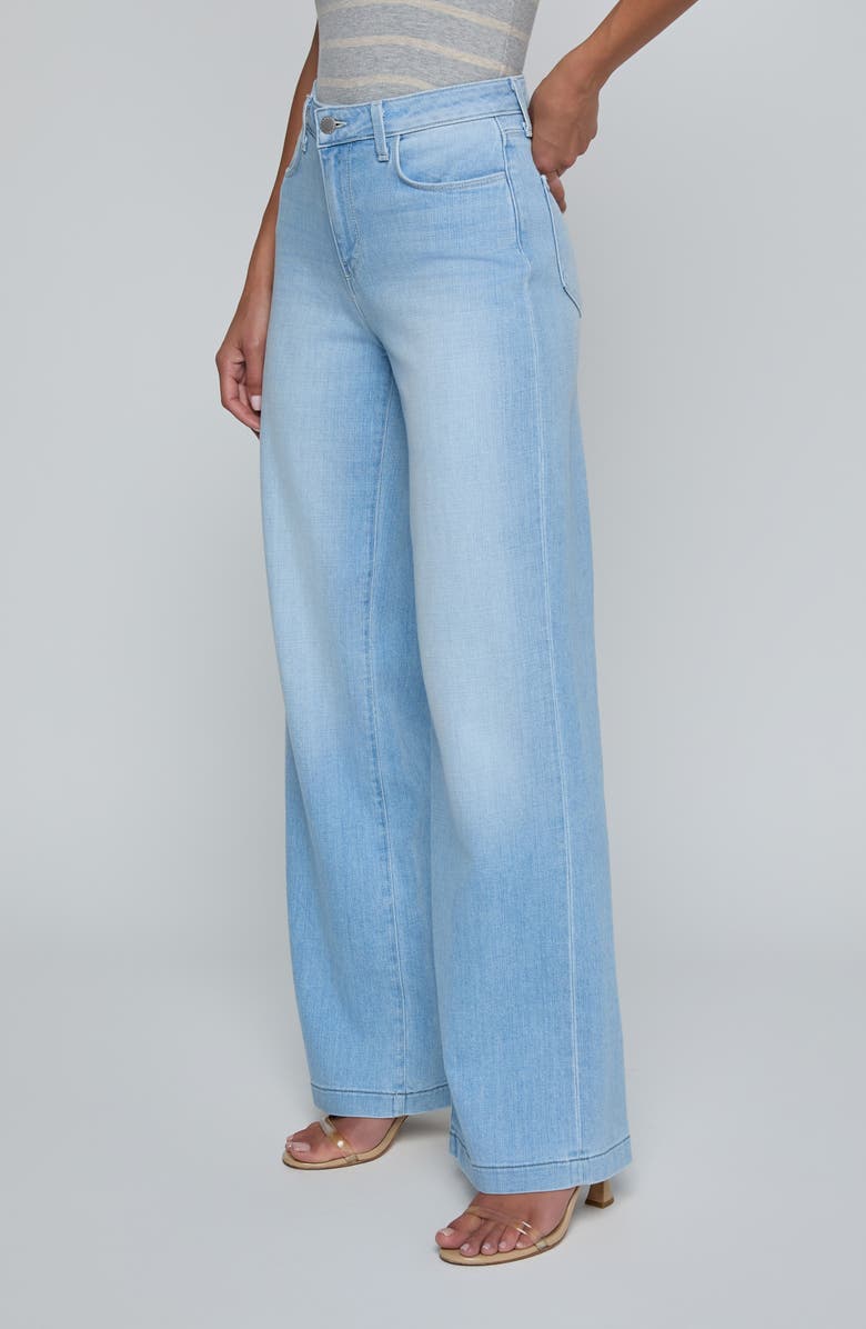 L'AGENCE Scottie High Waist Wide Leg Jeans, Alternate, color, Bayridge