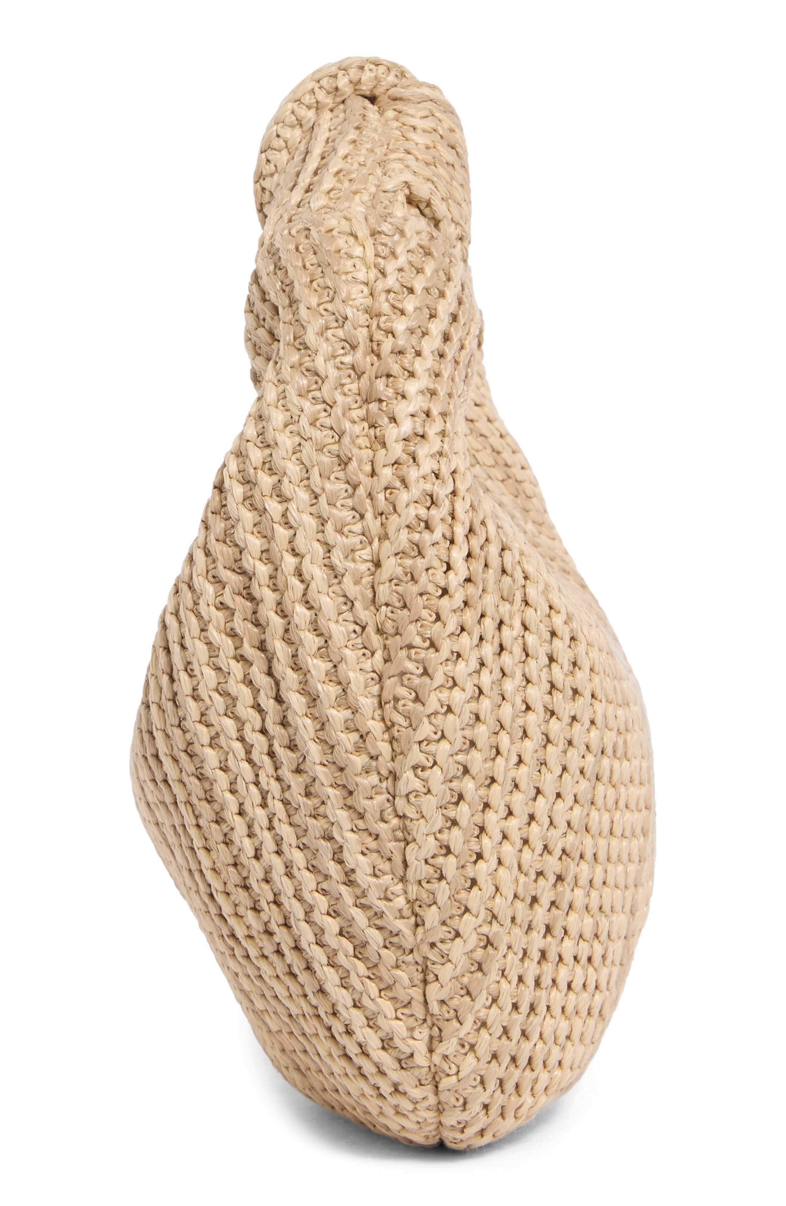 URBAN EXPRESSIONS HANDBAGS Straw Top Handle Bag, Alternate, color, Natural