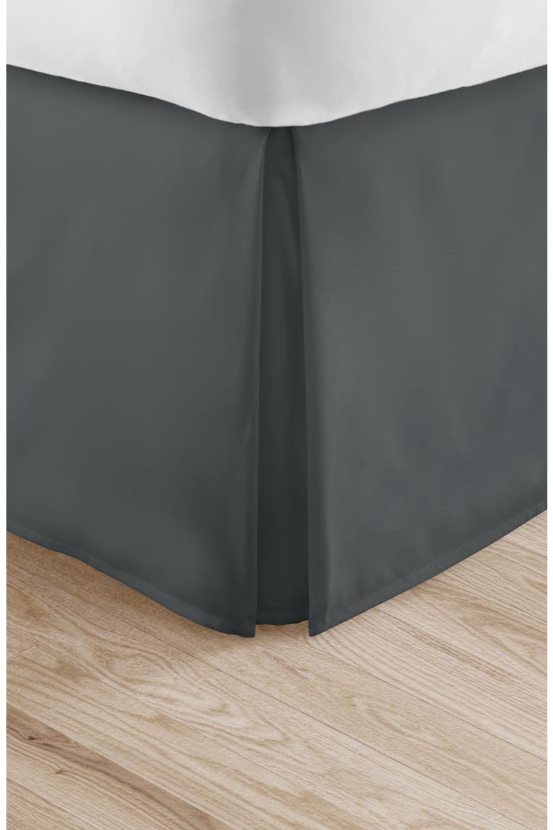 Premium Pleated Dust Ruffle Bed Skirt, Alternate, color, GRAY