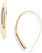 NORDSTROM RACK Oval Threader Hoop Earrings