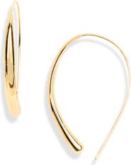 NORDSTROM RACK Oval Threader Hoop Earrings
