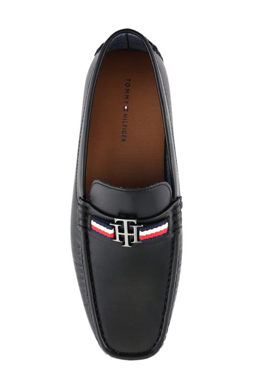 Tommy Hilfiger Atino Logo Strap Driver In Black
