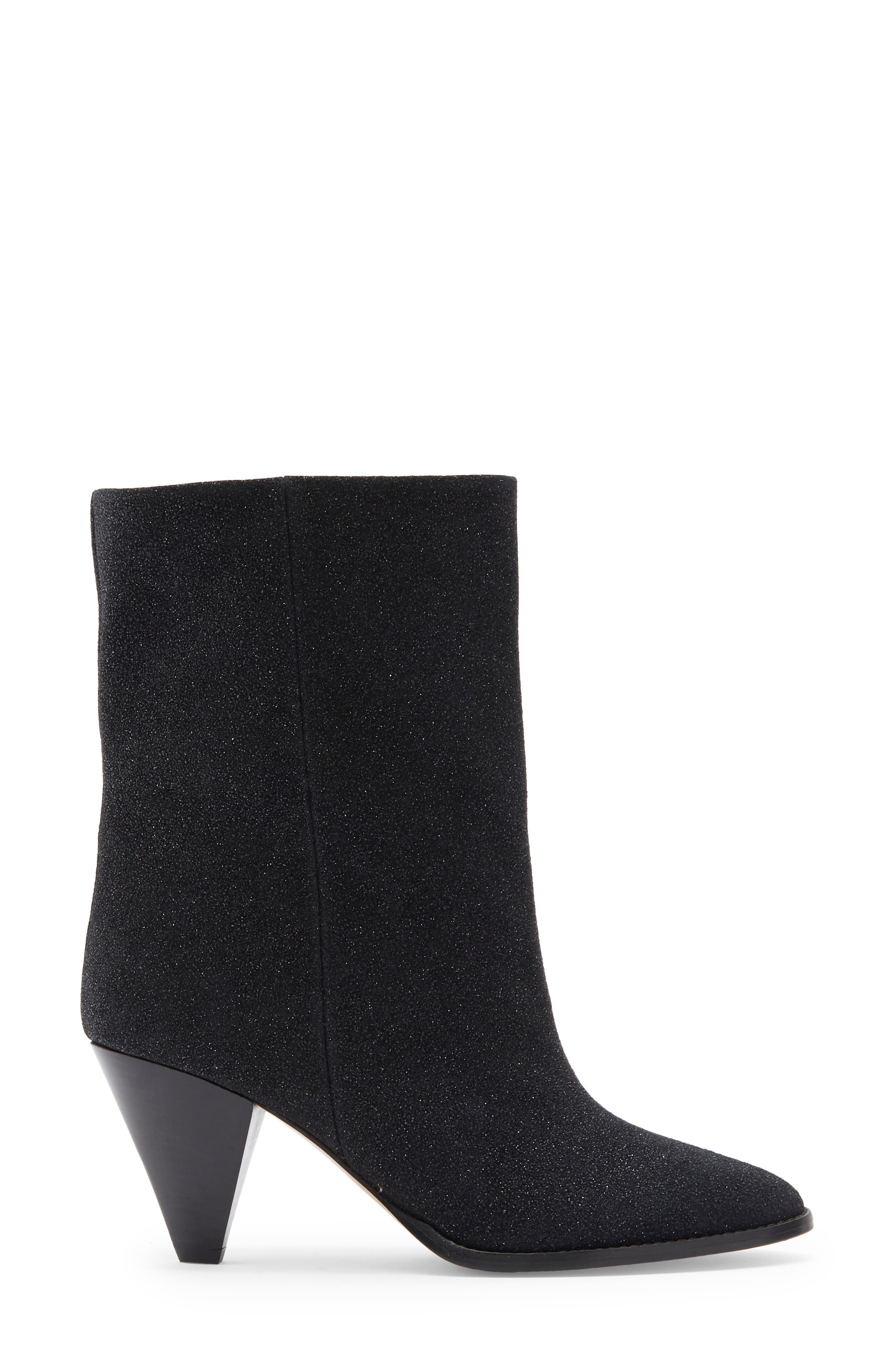 Isabel Marant Rouxa Pointy Toe Bootie, Alternate, color, Black