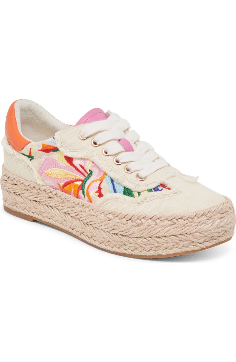 Dolce Vita Fredy Platform Sneaker, Main, color, Floral Multi Canvas