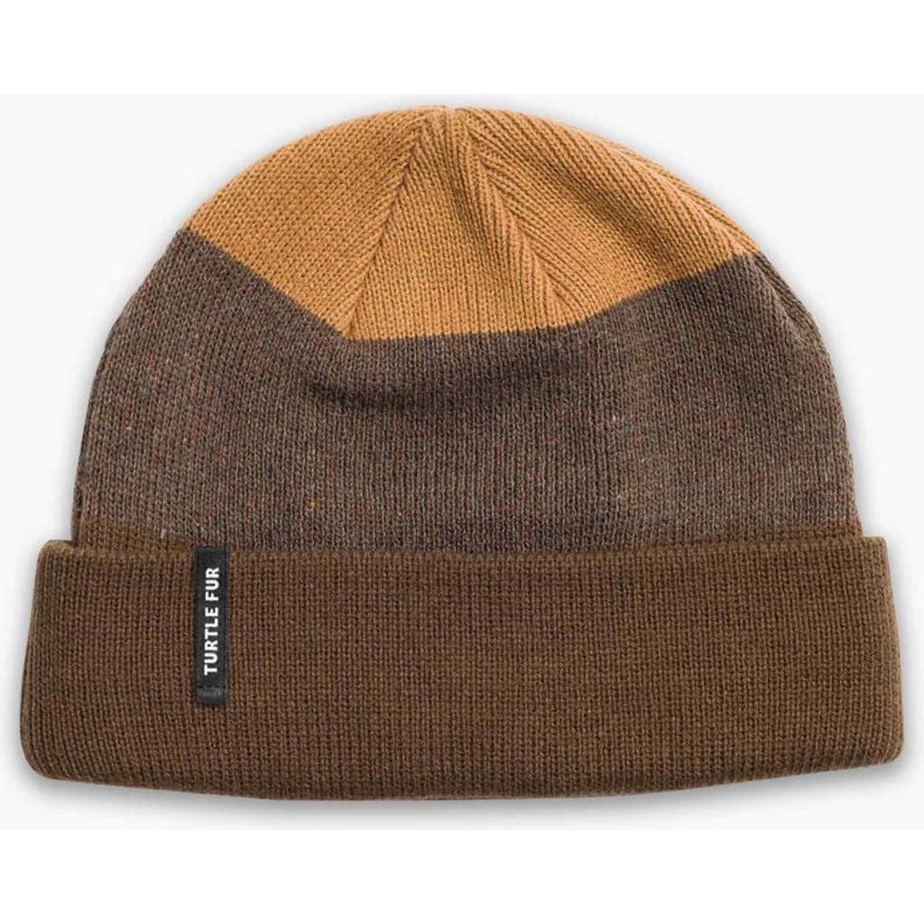 Turtle Fur André Wool Watch Cap In Brown