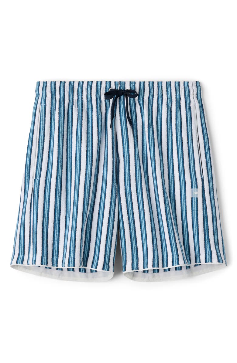 Rhone Seaside Terry Shorts, Alternate, color, Ash Blue Vintage Stripe