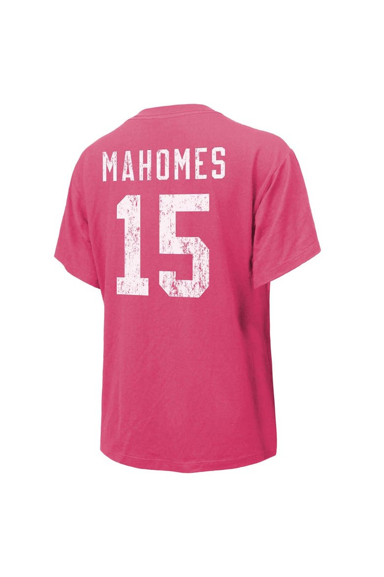 Women's Majestic Threads Patrick Mahomes Pink Kansas City Chiefs Name & Number T-Shirt, Alternate, color, Pink