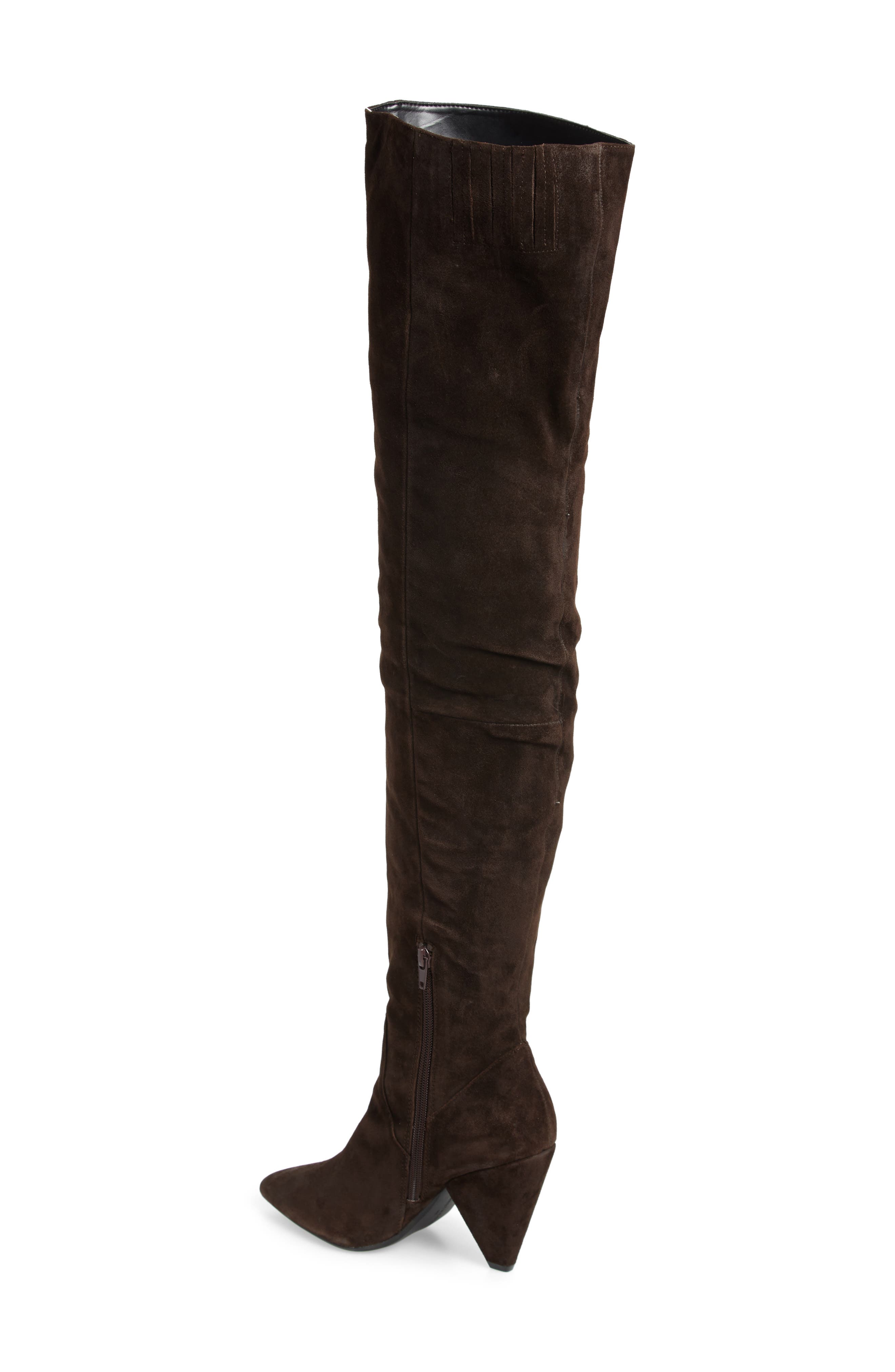 Galway Thigh High Boot, Alternate, color, CHOCOLATE SUEDE