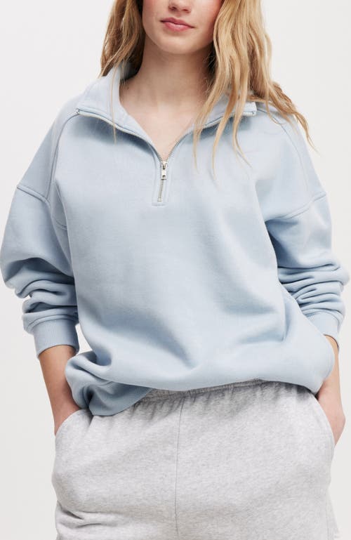 COTTON ON COTTON ON CLASSIC FLEECE OVERSIZED HALF ZIP SWEATSHIRT