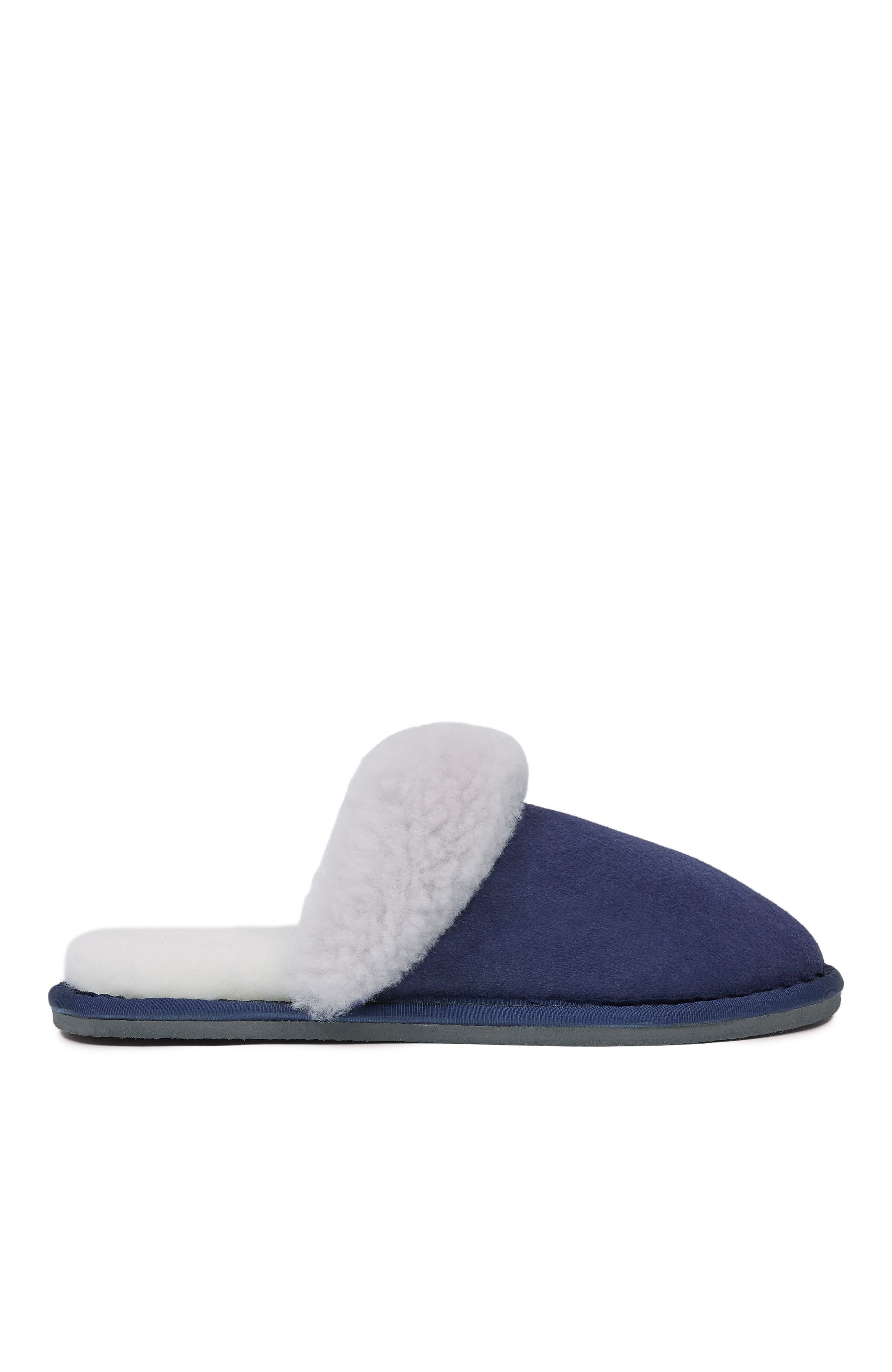 Celtic & Co. Ladies' British Turnback Mules, Alternate, color, Blue Iris