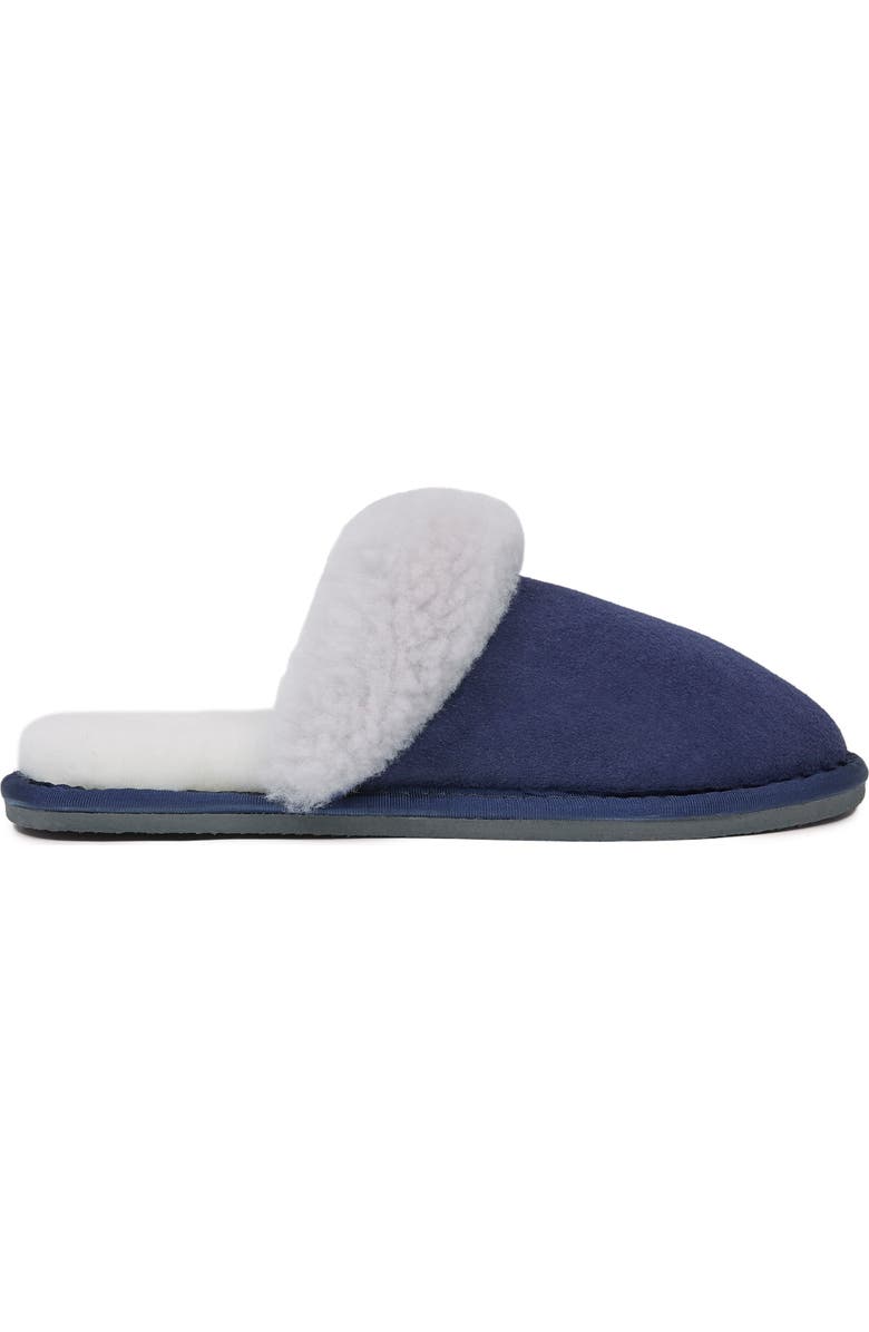 Celtic & Co. Ladies' British Turnback Mules, Alternate, color, Blue Iris