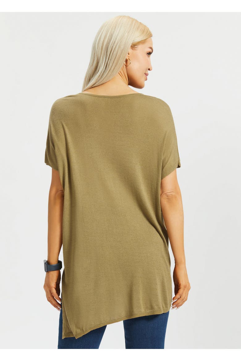 Asymmetrical Boatneck Sweater, Alternate, color, Chai Tea