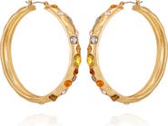GUESS Crystal Hoop Earrings