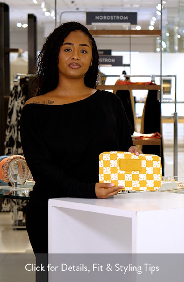 Small Pua Check Water Resistant Tyvek<sup>®</sup> Zip Pouch, sales video thumbnail