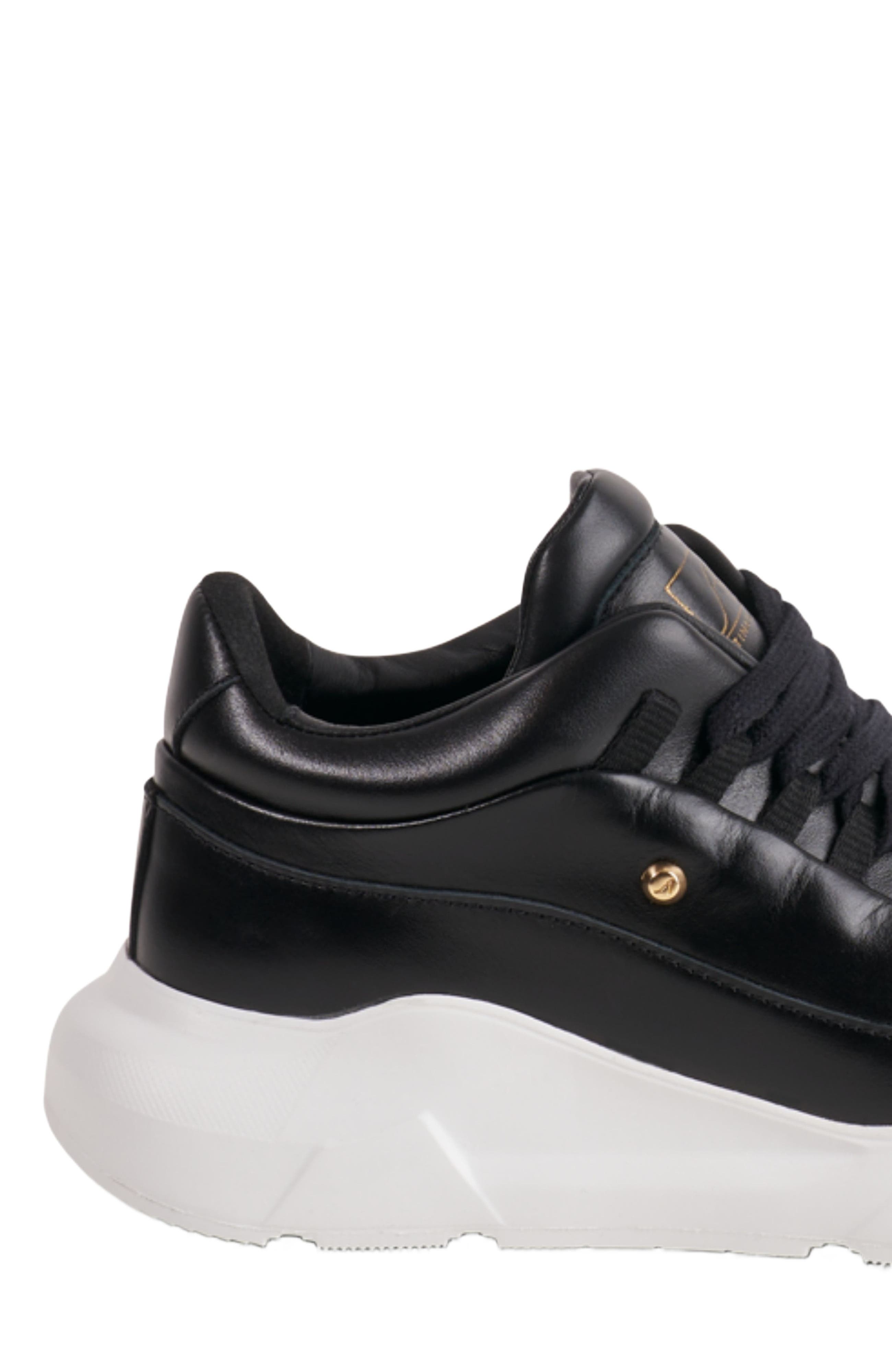 Stinaa.J Nova Orthopedic Sneakers, Alternate, color, Black Leather