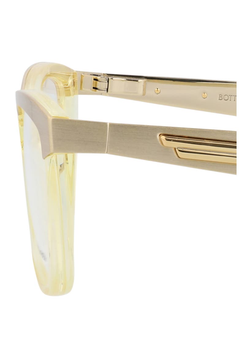 57mm Rectangular Optical Glasses, Alternate, color, GOLD GOLD TRANSPARENT