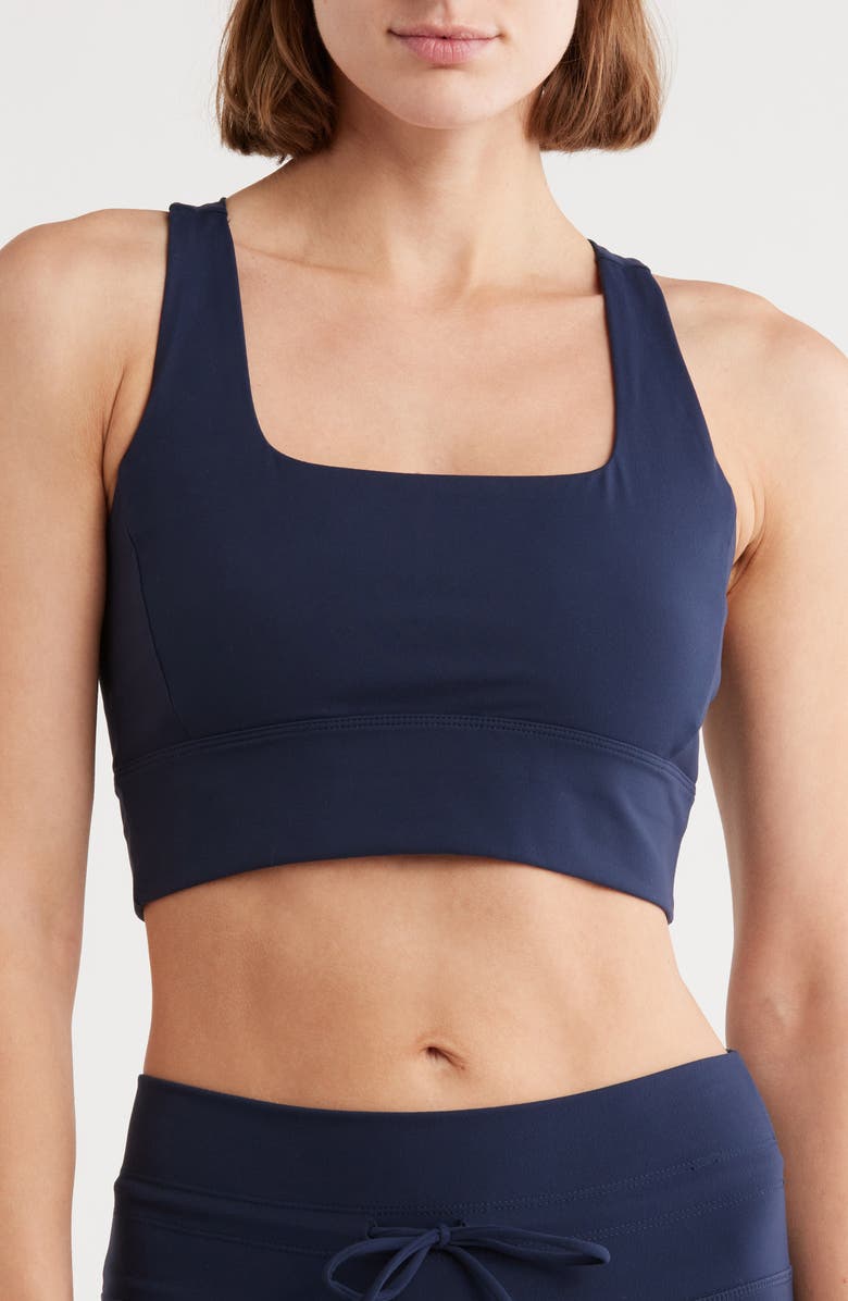 Z by Zella Perform Sports Bra, Main, color, Navy Sapphire