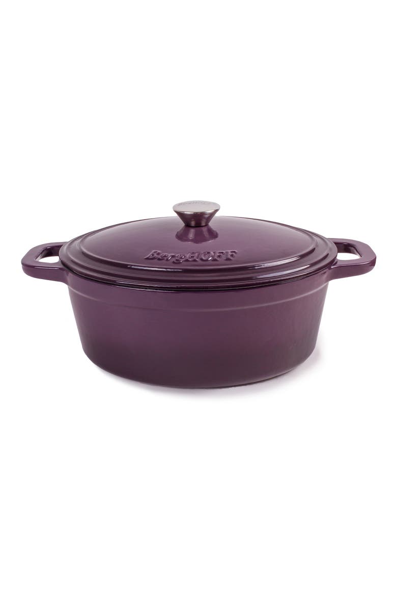 Neo 5 Qt Cast Iron Covered Casserole Dish - Purple, Main, color, PURPLE