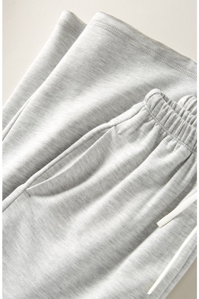 Kids' Step Up Wide Leg Fleece Pants, Alternate, color, GREY LIGHT HEATHER