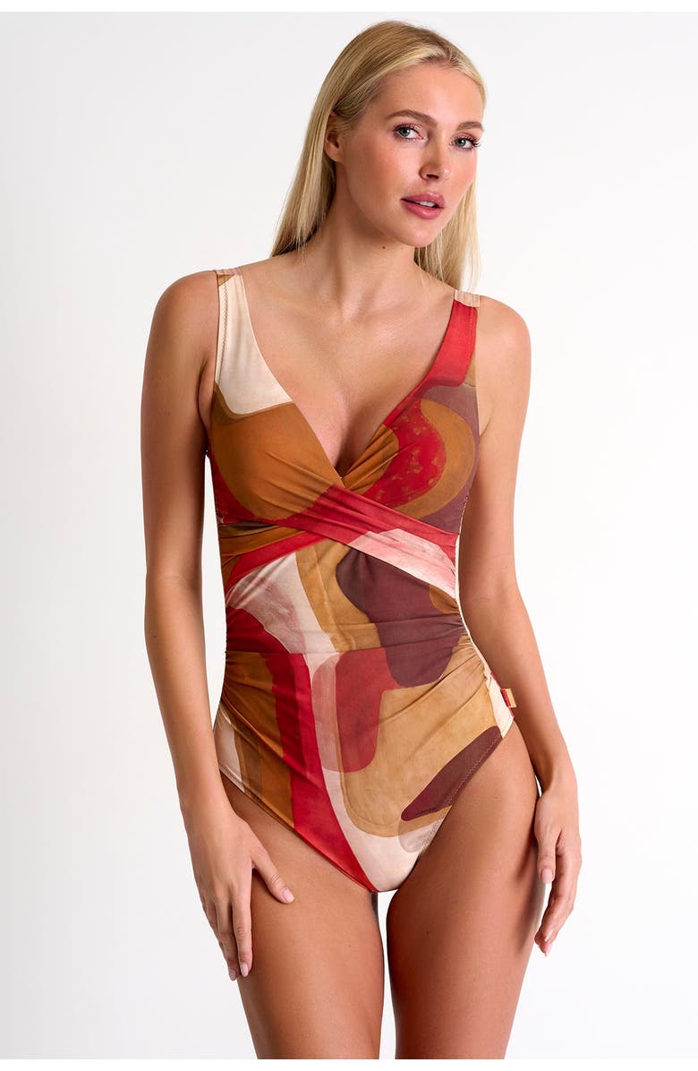 SHAN Classic One-Piece Swimsuit, Main, color, Print